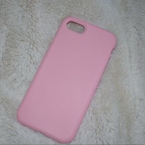 Pink Silicone Iphone 7/8 Case